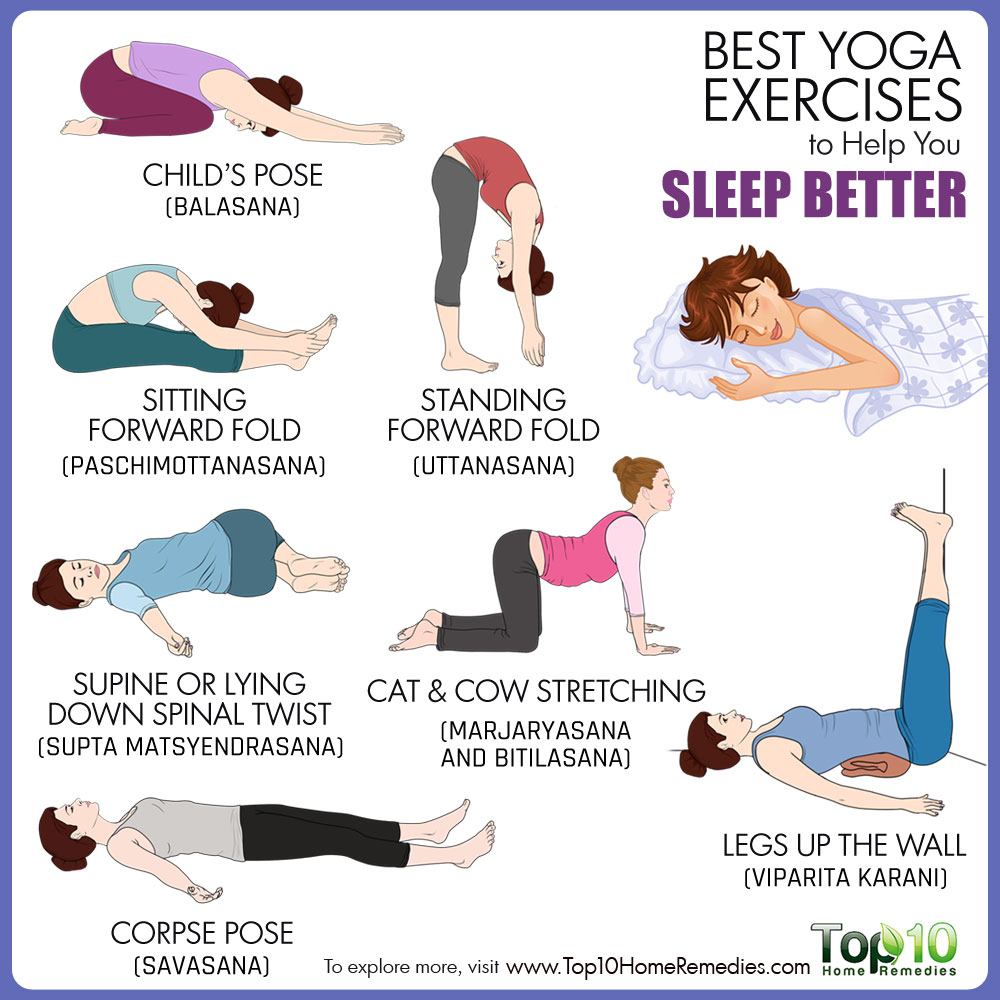 Best Yoga Exercises to Help You Sleep Better | Top 10 Home ...