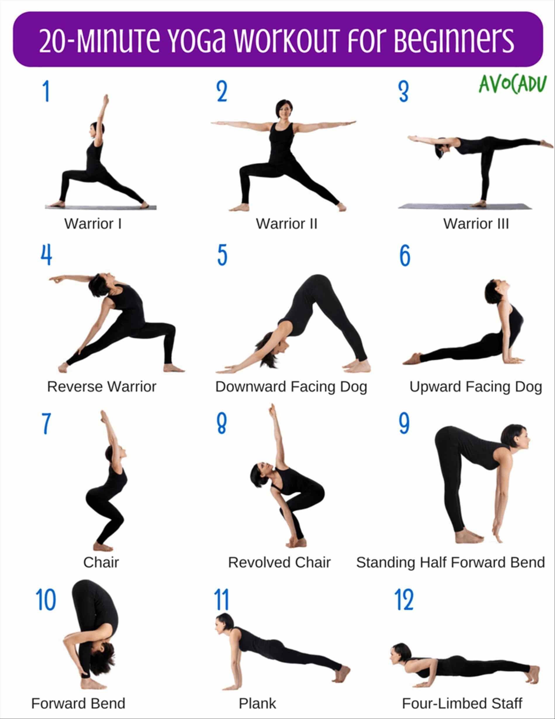 Visually Standing Yoga Poses For Beginners Trikonasana ...